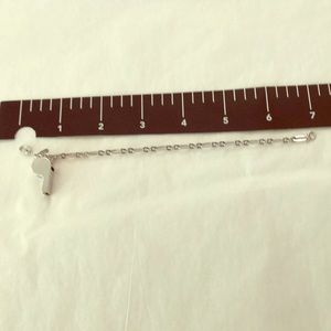 Silver whistle bracelet 7”